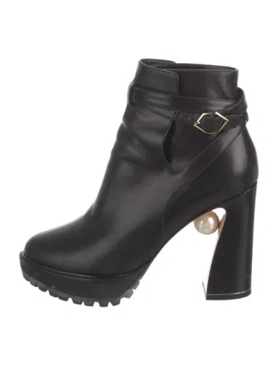 Pre-owned Nicholas Kirkwood Leather Boots In Black