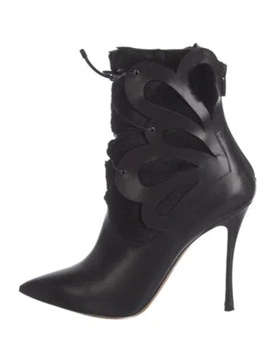 Pre-owned Nicholas Kirkwood Leather Boots In Black