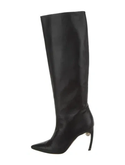 Pre-owned Nicholas Kirkwood Leather Boots In Black