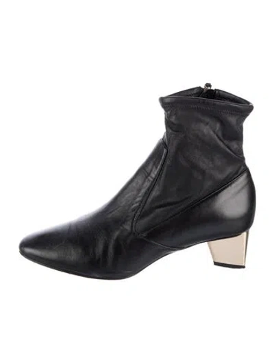 Pre-owned Nicholas Kirkwood Leather Boots In Black