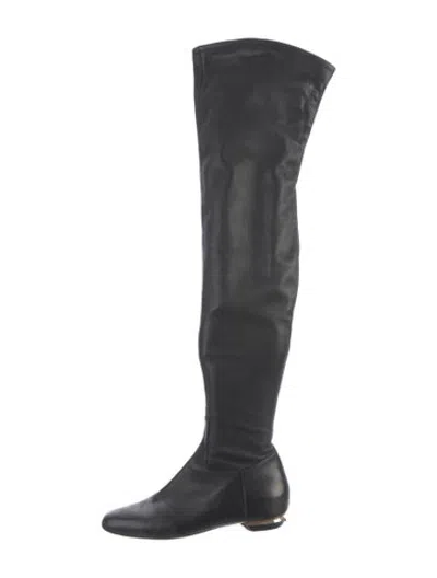 Pre-owned Nicholas Kirkwood Leather Boots In Black