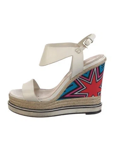 Pre-owned Nicholas Kirkwood Leather Espadrilles In Neutral