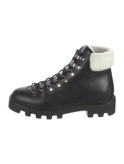 Pre-owned Nicholas Kirkwood Leather Hiking Boots In Black