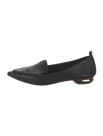 Pre-owned Nicholas Kirkwood Leather Loafers In Black