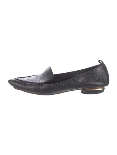 Pre-owned Nicholas Kirkwood Leather Loafers In Black