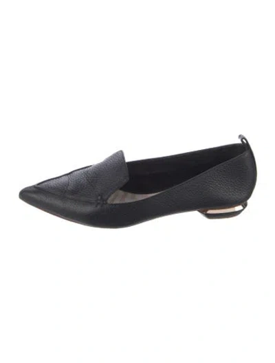 Pre-owned Nicholas Kirkwood Leather Loafers In Black