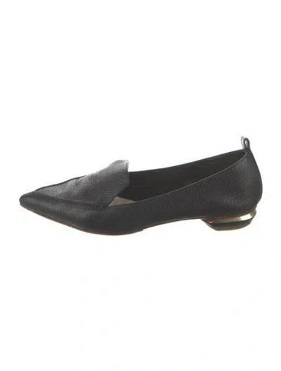 Pre-owned Nicholas Kirkwood Leather Loafers In Black