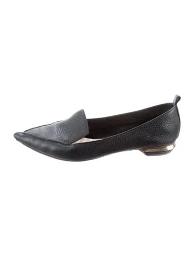 Pre-owned Nicholas Kirkwood Leather Loafers In Black