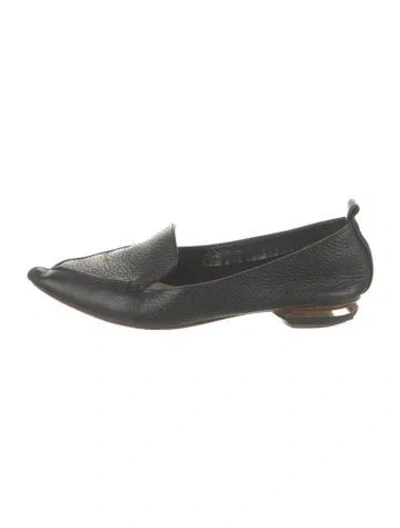Pre-owned Nicholas Kirkwood Leather Loafers In Black