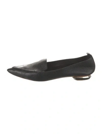 Pre-owned Nicholas Kirkwood Leather Loafers In Black