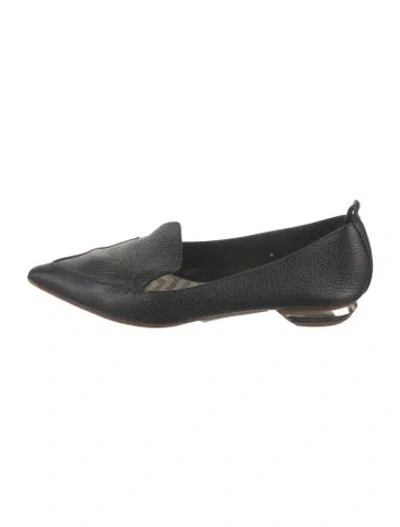 Pre-owned Nicholas Kirkwood Leather Loafers In Black