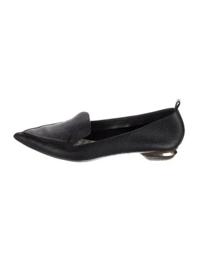 Pre-owned Nicholas Kirkwood Leather Loafers In Black