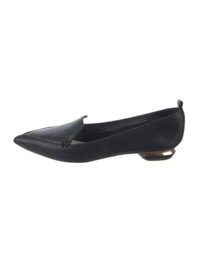 Pre-owned Nicholas Kirkwood Leather Loafers In Black
