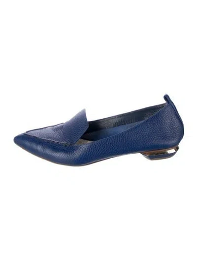 Pre-owned Nicholas Kirkwood Leather Loafers In Blue