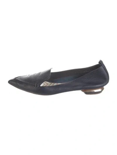 Pre-owned Nicholas Kirkwood Leather Loafers In Blue