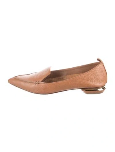 Pre-owned Nicholas Kirkwood Leather Loafers In Brown
