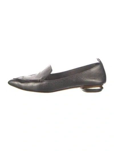Pre-owned Nicholas Kirkwood Leather Loafers In Gray