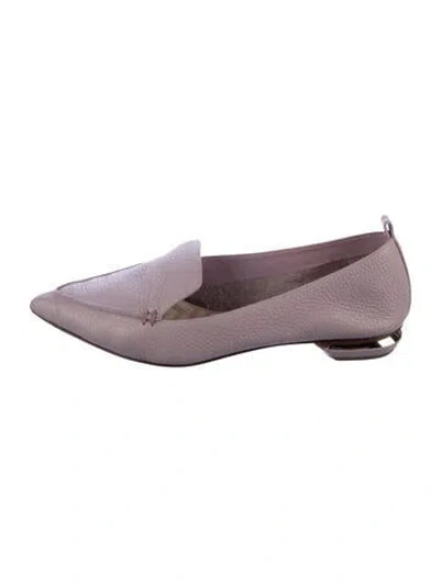 Pre-owned Nicholas Kirkwood Leather Loafers In Purple