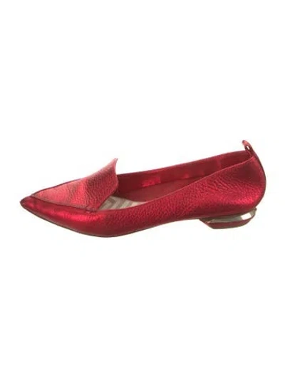Pre-owned Nicholas Kirkwood Leather Loafers In Red