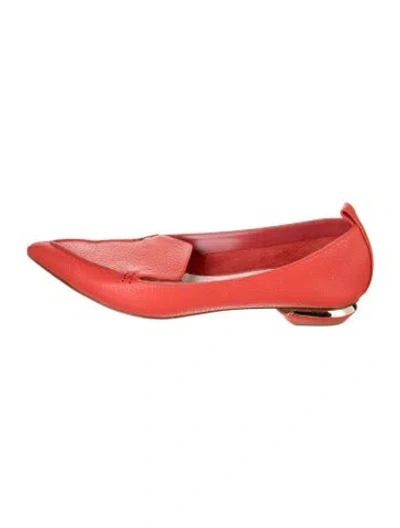 Pre-owned Nicholas Kirkwood Leather Loafers In Red