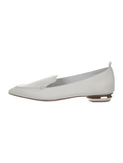 Pre-owned Nicholas Kirkwood Leather Loafers W/ Tags In White