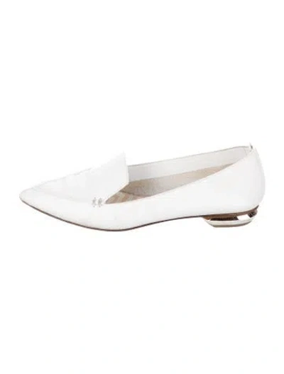 Pre-owned Nicholas Kirkwood Leather Loafers In White