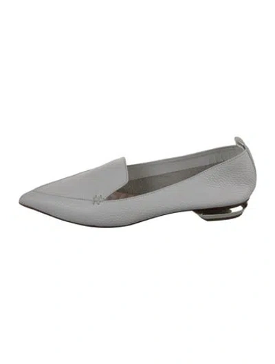 Pre-owned Nicholas Kirkwood Leather Loafers In White