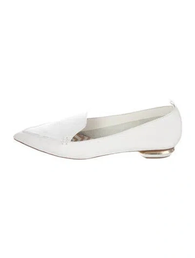 Pre-owned Nicholas Kirkwood Leather Loafers In White