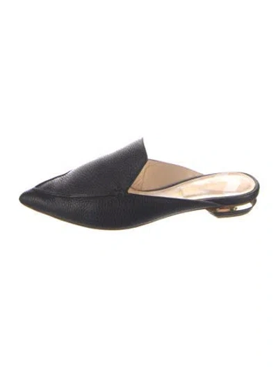 Pre-owned Nicholas Kirkwood Leather Mules In Blue
