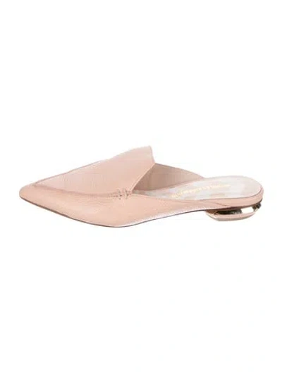 Pre-owned Nicholas Kirkwood Leather Mules In Pink