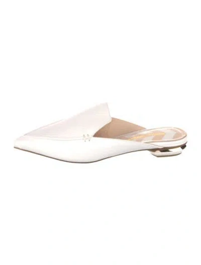 Pre-owned Nicholas Kirkwood Leather Mules W/ Tags In White