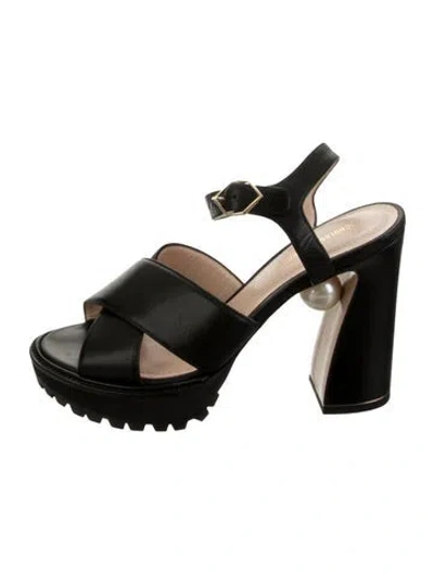 Pre-owned Nicholas Kirkwood Leather Sandals In Black