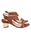Nicholas Kirkwood Leda Block-heel Sandals In Brown Leather In Brown