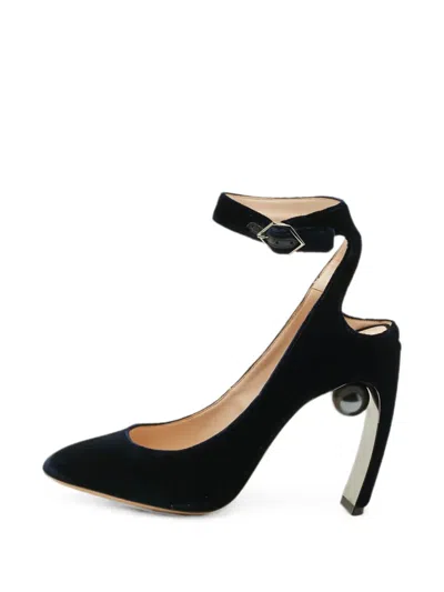 Pre-owned Nicholas Kirkwood Lola Heeled Pumps In Blue
