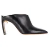 Nicholas Kirkwood Mira Pointed Toe Mules In Black Leather In Black