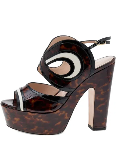 Pre-owned Nicholas Kirkwood Patent Leather Platform Sandals