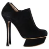 Nicholas Kirkwood Platform Ankle Boots In Black Suede In Black