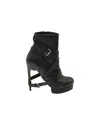 Nicholas Kirkwood Platform Ankle Boots With Straps In Black Leather In Black