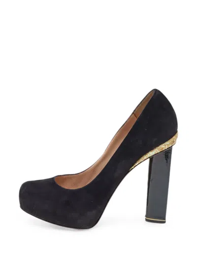 Pre-owned Nicholas Kirkwood Platform Pumps In Black