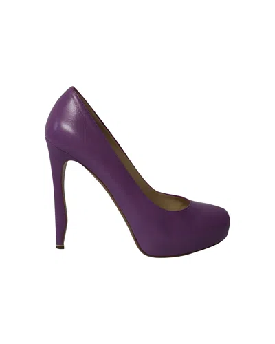 Nicholas Kirkwood Platform Pumps In Purple Leather