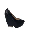 Nicholas Kirkwood Platform Wedge In Black Leather In Black