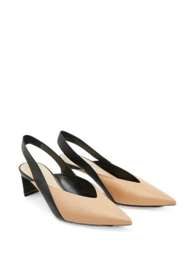 Pre-owned Nicholas Kirkwood Pointed Toe Slingback Pumps In Neutral