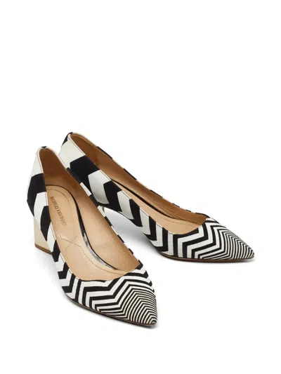 Pre-owned Nicholas Kirkwood Pointed-toe Block-heel Pumps In Black