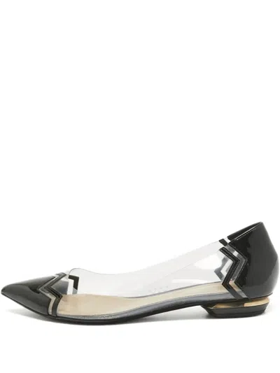 Pre-owned Nicholas Kirkwood  Clear Panel Pointed Pumps