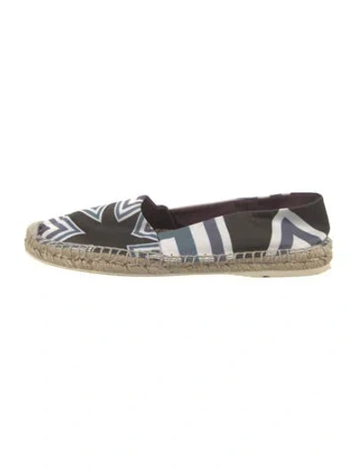 Pre-owned Nicholas Kirkwood Satin Printed Espadrilles In White