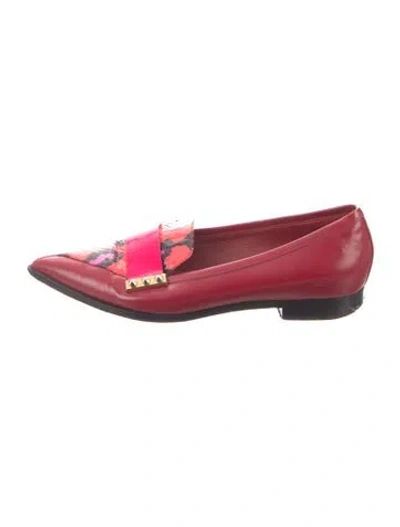 Pre-owned Nicholas Kirkwood Spike Accents Leather Loafers In Multi
