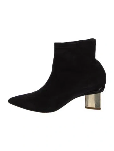 Pre-owned Nicholas Kirkwood Suede Boots In Black