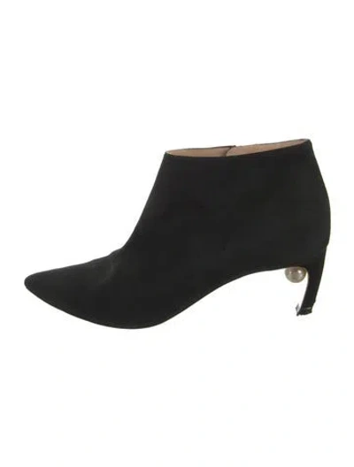Pre-owned Nicholas Kirkwood Suede Boots In Black