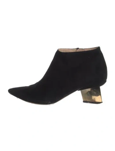 Pre-owned Nicholas Kirkwood Suede Boots In Black