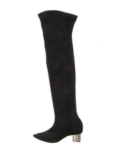 Pre-owned Nicholas Kirkwood Suede Boots In Black